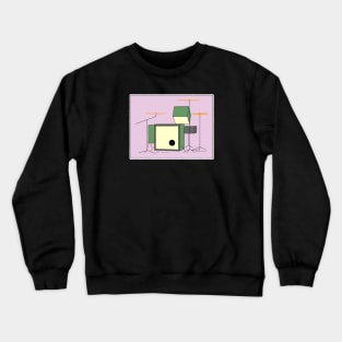 Square Drum-Set Crewneck Sweatshirt